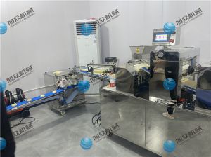 寧波廖老板酥餅機(jī)生產(chǎn)線已調(diào)試完畢，已投入生產(chǎn)