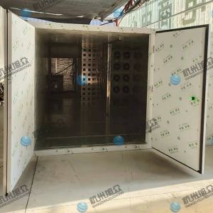 空氣能12p烘干房安裝完成，客戶烘干黃精藥材